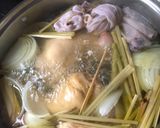 A picture of step 1 of Chicken Pho.