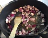 Une image de l'étape 3 de Chou cima sauté au persil plat,oignon rouge et graisse de canard.
