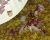 A picture of step 1 of Moong Chaat.