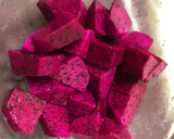 A picture of step 1 of Mixed Fruit Juice.