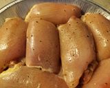 Foto del paso 3 de la receta: Pollo relleno empanizado🌺 (en piezas)