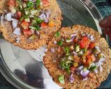पापड़ पिज़्ज़ा(papad pizza recipe in hindi) रेसिपी चरण 3 फोटो