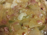 Tortilla de calabacín con bacon