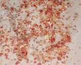A picture of step 3 of Triangle chilli flakes parantha.