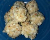 A picture of step 3 of Sabudana vada.