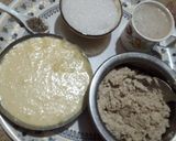 A picture of step 1 of Cashew nuts kernel star barfi.
