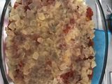 Lasaña de sobrasada mallorquina y habitas baby