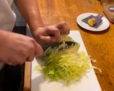A picture of step 1 of Ginger Pork (shogayaki).