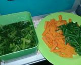 Foto langkah ke 1 dari resep Urab kkw (kangkung,kacang panjang&wortel).