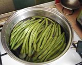 A picture of step 1 of Vickys Fried Potato and Green Beans, GF DF EF SF NF.