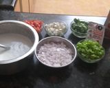 A picture of step 1 of Paneer Chilli Dosa.