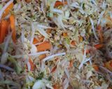 Foto langkah ke 3 dari resep Lumpia Isi Sayur, Daging Ayam, dan Telur.