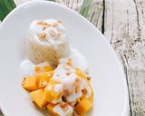 Hình bước làm 8 của món Xôi xoài Thái Lan