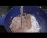 A picture of step 2 of Garlic bread dominos style juls kaur kitchen.