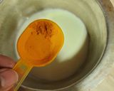 A picture of step 1 of GOLDEN MILK TEA (TURMERIC TEA).