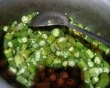 A picture of step 4 of Bhindi.