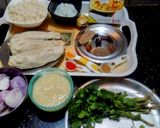 A picture of step 1 of Soya Chaap Dum Biryani.