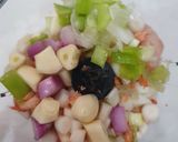 Foto langkah ke 3 dari resep Dimsum Ayam Jamur Wortel.