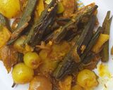 भरवा भिंडी विद अनियन बेबी (Bharwan bhindi with onion baby recipe in hindi) रेसिपी चरण 6 फोटो