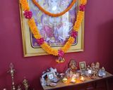 A picture of step 3 of Ganesh puja chana Moong dal jaggery milk payasam.
