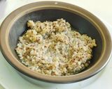 A picture of step 3 of Super grain Blend with curd and veggies.