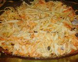 Foto del paso 3 de la receta: Ensalada de repollo, zanahoria, manzana y pasas. Tipo Coleslaw