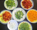 A picture of step 1 of Chicken on Vegetable sauce with egg!.