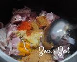 A picture of step 3 of Balti Gosht.