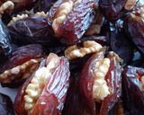 A picture of step 3 of Nuts filled dates.