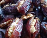 A picture of step 3 of Nuts filled dates.