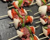 Foto del paso 4 de la receta: 🍢 Brochettes de Roast Beef Marinados con Vegetales