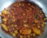 A picture of step 4 of Chickpea dum biryani.