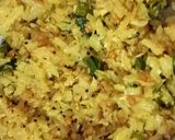 A picture of step 4 of Cabbage Thoran.