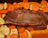 Foto del paso 2 de la receta: Vacío al horno con verduras al vino 🥩🥔🥕🧅🍠