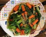 รูปขั้นตอนการทำที่ 5 ของ ผัดผัก 3สี 🥬🥕🍄 [เบบี้คะน้ากรอบๆ+แครอท+เห็ดชิเมจิ] (เจ)