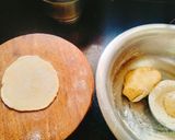 A picture of step 1 of Soya flour ajwain puri.