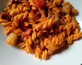A picture of step 3 of Chicken and pancetta pasta.