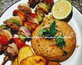 A picture of step 1 of Shish kebab.