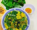 Hình bước làm 5 của món Ốc bươu nấu chuối đậu