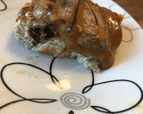 Foto del paso 4 de la receta: Torta de banana con chips de chocolate y dulce de leche