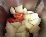Foto del paso 1 de la receta: Sopa fría de tomate, melón y coco en Mambo