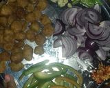 A picture of step 4 of Soyabean Manchurian.