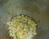 A picture of step 1 of Aloo Gajar Matar.