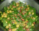 A picture of step 2 of Thai chana salad.
