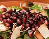 A picture of step 5 of Lebanese Fattoush with Pomegranate Molasses.
