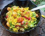A picture of step 4 of Makhana Bhel.