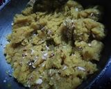 A picture of step 5 of Mung Dal Halwa.