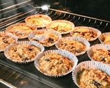 Hình bước làm 4 của món 💚 Bánh Muffin Yến Mạch Táo & Nam Việt Quất