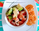 Foto del paso 8 de la receta: Ceviche de camarón con merluza de pescado y palmitos de cangrejo