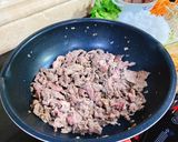 Hình bước làm 1 của món Bún bò giấm